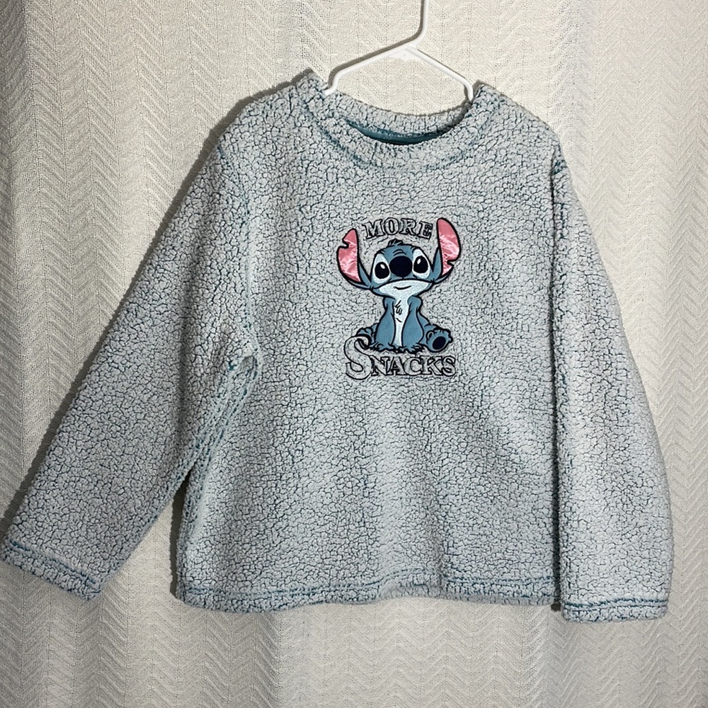 Disney LILO & STITCH Pajama Top More Snacks Women’s 18-20 Plus Sz 2X Faux Sherpa